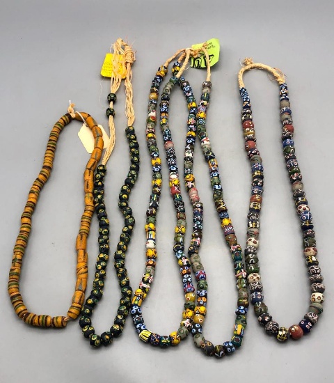 Five Strands of Trade Beads