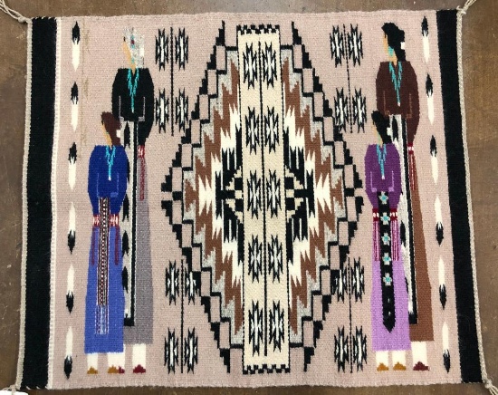 Burnham Pictorial Navajo Textile - Sandy Begay