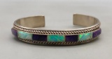 Sugilite and Opal Inlay Bracelet