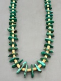 Vintage Turquoise and Shell Necklace