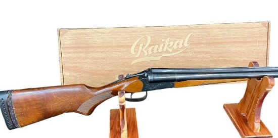 Baikal 12 Gauge Side By Side Shotgun With Box