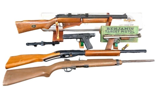 Group Of Five Air Rifles And Handguns