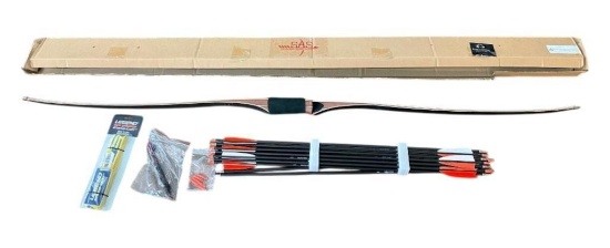 Southern AS 68 Inch 40 Pound Long Bow With Arrows