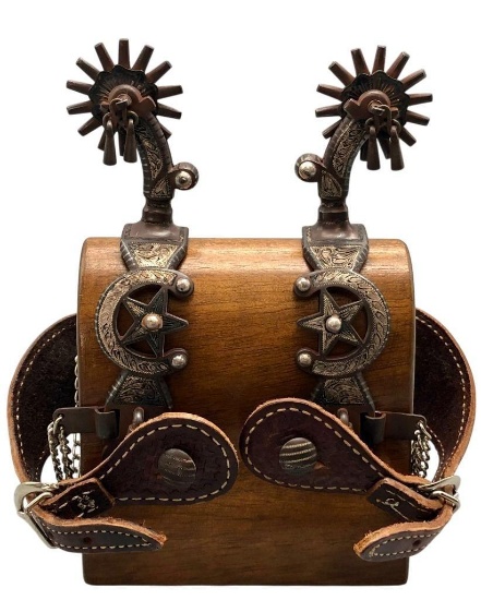 Star And Horseshoe Themed Spurs By E. Garcia