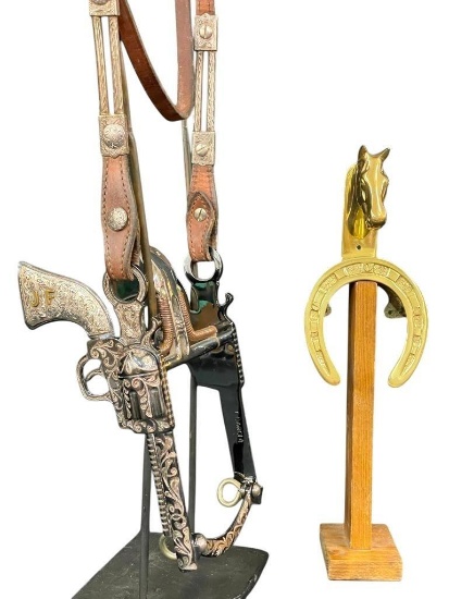 Extra Fancy E. Garcia Bit With Headstall And Bridle Hanger