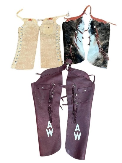 Three Pair Of Chap-Parel Brand Chaps