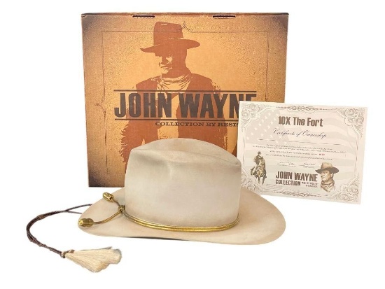 John Wayne Hat With Certificate By Resistol