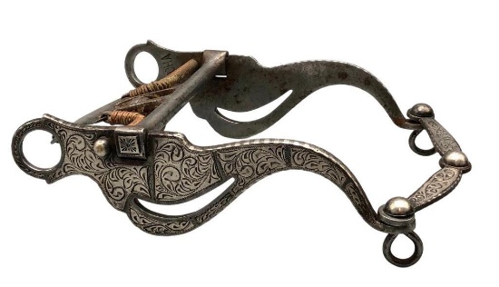 Nice Silver Inlay Spade Bit By Rocha