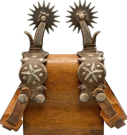 Fancy Spurs With Wyoming Split Style Bands