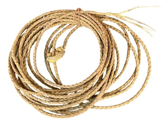 Nice Vintage Handmade Rawhide Riata