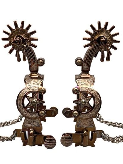 E. Garcia Elko Star And Horse Shoe Spurs
