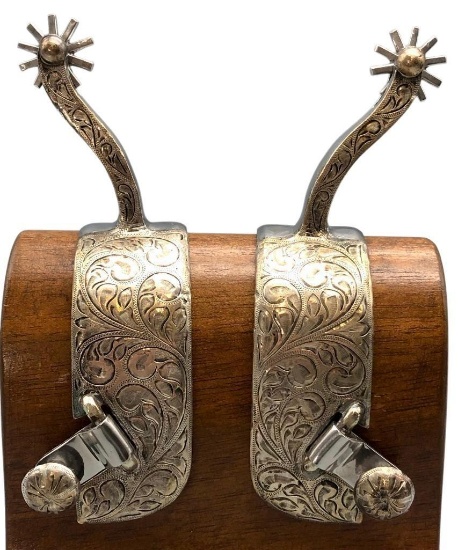 Unmarked Fleming Style Cutting Spurs