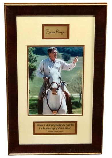 Ronald Reagan Autograph And Photo