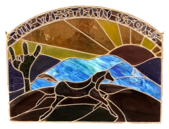 Western Themed Stained Glass