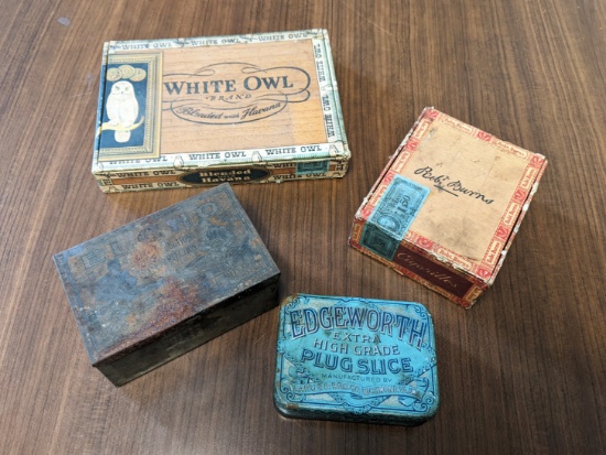 Cigar Boxes and Tobacco Tins