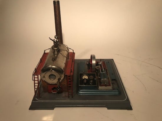 Model Steam Engine and Pulley System
