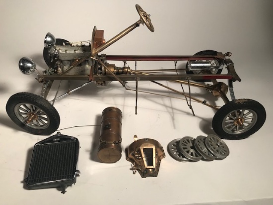 Machinest Made Working Model T Motor and Chassis.