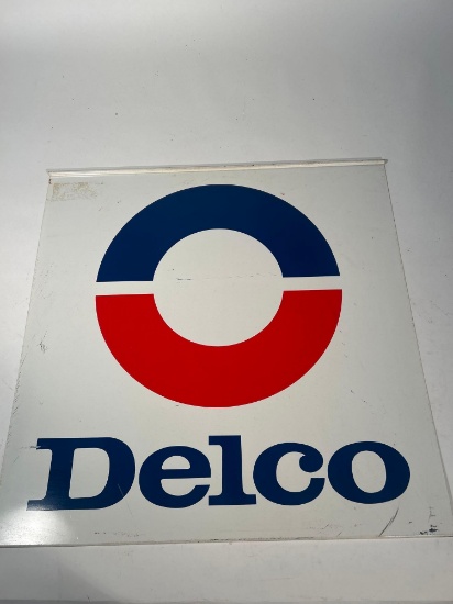 Double sided Delco sign