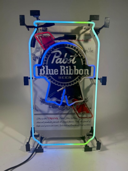 Pabst Blue Ribbon Neon Advertising Sign