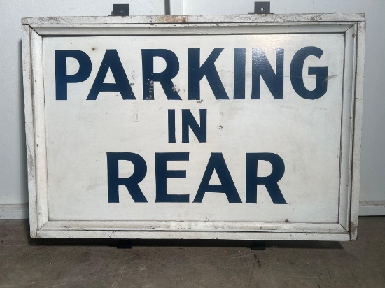 Wooden Parking Sign