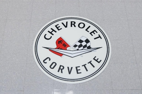 Contemporary Chevrolet Corvette One-sided Sign
