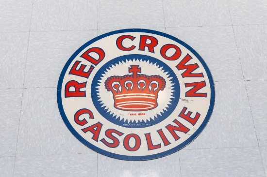 Red Crown Gasoline Sign