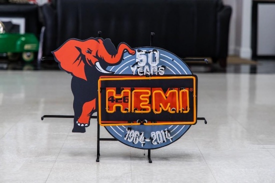 HEMI 50th Anniversary Neon Sign