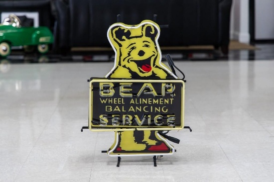 Bear Alignment Service Neon Sign