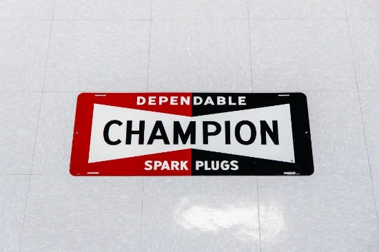 1950?s Champion Dependable Spark Plugs Sign