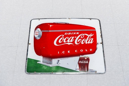 1950?s Coca-Cola Fountain Dispenser Sign