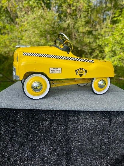 Burns Novelty Toy Co. NYC Taxi Pedal Car