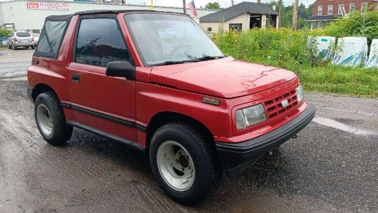 1992 Geo Tracker Multipurpose Vehicle (MPV), VIN # 2CNBE18U8N6911906