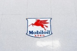Vintage 1940 Mobiloil Aero Porcelain Sign
