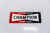 1950?s Champion Dependable Spark Plugs Sign