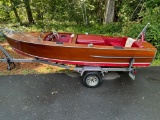 1952 Century Resorter 18' wooden Lake Boat