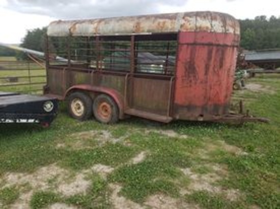 14' Shop Built Stock Trailer BILL OF SALE ONLY