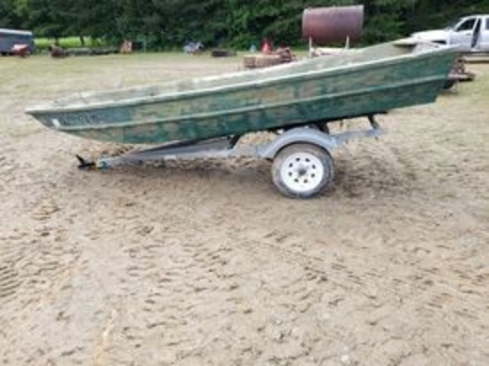 John Boat and Trailer. BILL OF SALE ONLY