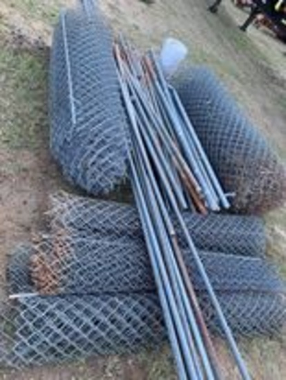 Five Rolls of Chainlink, Top Rail, and Gates