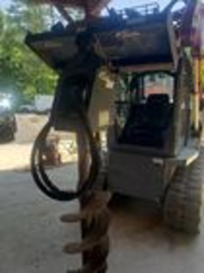 16" Auger. Fits a Skid Steer