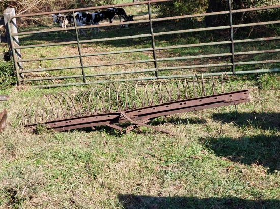 ANTIQUE HAY RAKE AND SMALL PLOW