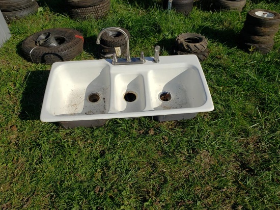 Three Bowl Sink