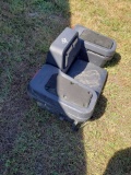 PASSENGER ATV SEAT W/ STORAGE BOXES