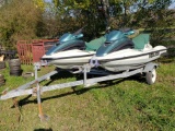 Pair of Sea Doo and Trailer
