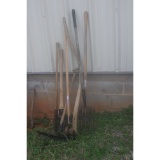 Brush Axes, Sling Blade, and Pitch Forks