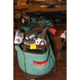Two Bags w/ Makita 18V Drills, Batteries, Chargers and Accessories