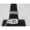 3.8g 14k Yellow Gold/Diamond Size 6