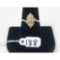 3.3g 14k Yellow Gold/Diamond Size 8