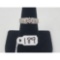 6.5g 14k White Gold/Diamond Size 7