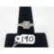 3.6g 10k White Gold/Diamond Size 6 1/2