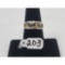 2.3g 10k Yellow Gold/Saphire Size 7